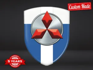 Mitsubishi Logo Su Adesivo Pro Max Resiliente Elegante Layout
